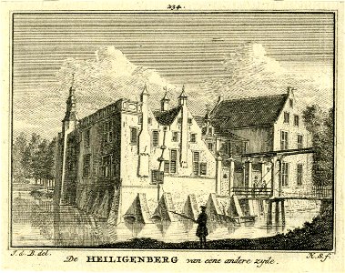 HUA-201419-Gezicht op de zij en de achtergevel van het huis Heiligenberg bij Leusden