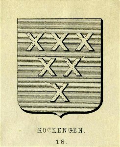 HUA-200617-Afbeelding van het gemeentewapen van KockengenNB De gemeente Kockengen is per 1 januari 1989 bij de gemeente Breukelen gevoegd