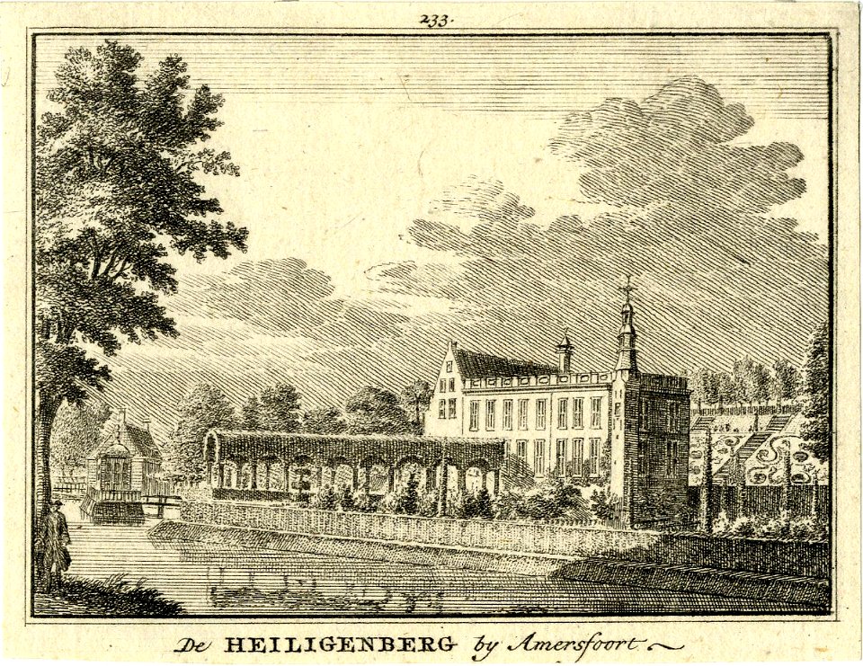 HUA-201418-Gezicht op de voor en de zijgevel van het huis Heiligenberg bij Leusden