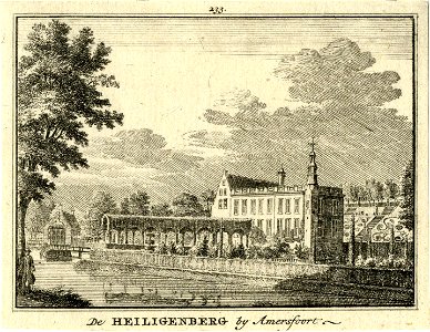 HUA-201418-Gezicht op de voor en de zijgevel van het huis Heiligenberg bij Leusden