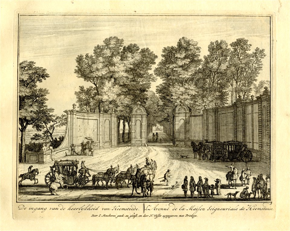 HUA-135952-Gezicht op de toegang tot de buitenplaats Heemstede te Houten