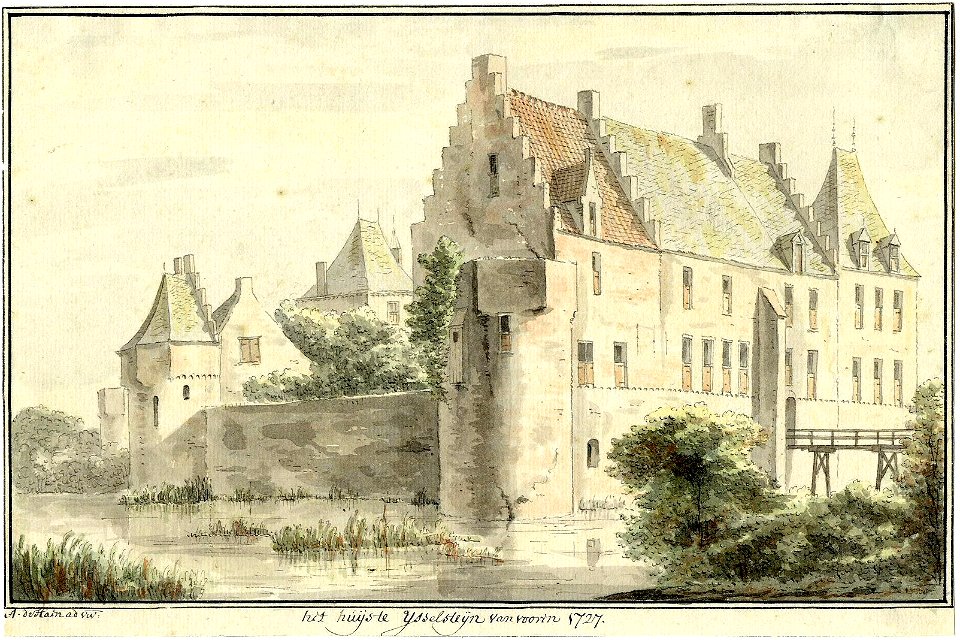 HUA-200295-Gezicht op het kasteel te IJsselstein uit het zuiden