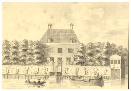 HUA-201918-Gezicht over de Vecht op het huis Sterreschans bij Nieuwersluis