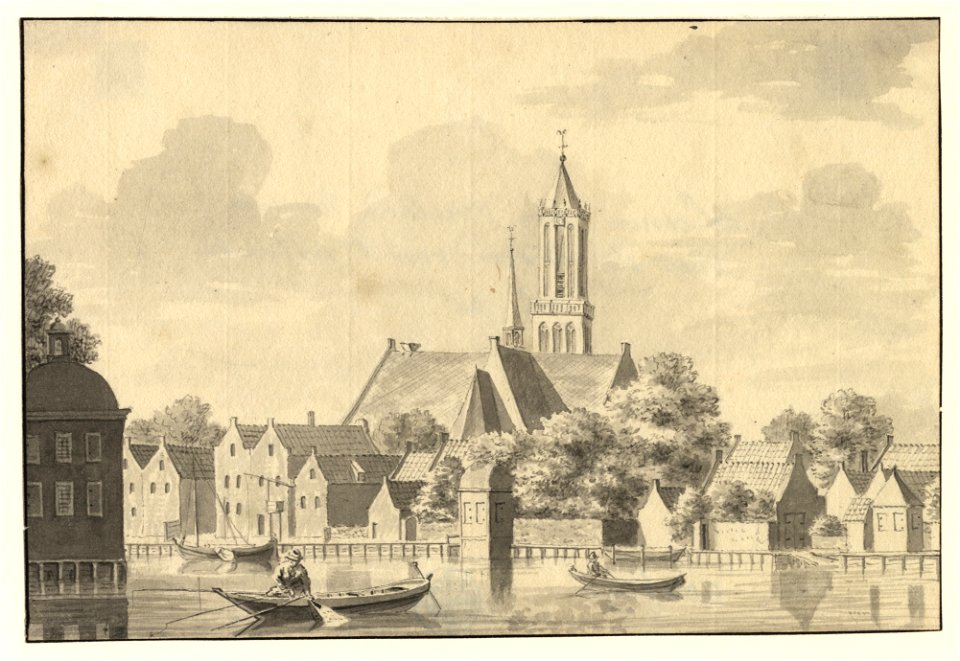 HUA-200659-Gezicht over de Vecht op Loenen uit het noordoosten