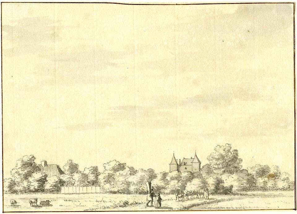 HUA-201095-Gezicht op het landschap rond het kasteel Beverweerd bij Werkhoven