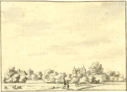 HUA-201095-Gezicht op het landschap rond het kasteel Beverweerd bij Werkhoven