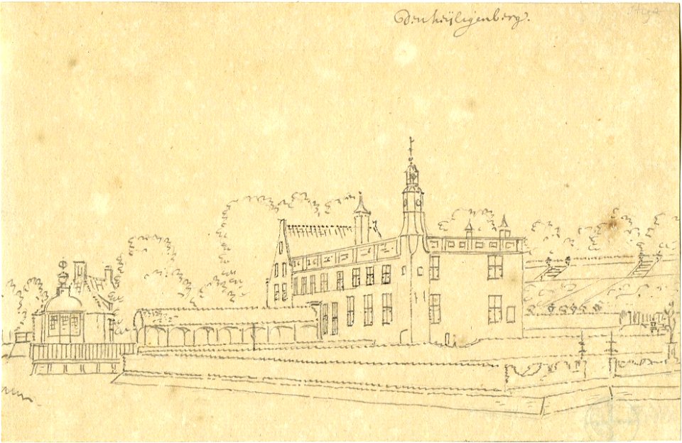 HUA-201416-Gezicht op het huis Heiligenberg bij Leusden