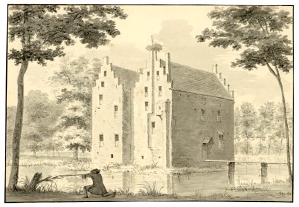 HUA-202155-Gezicht op het kasteel Zuilenburg te Overlangbroek gemeente Langbroek uit het noorden