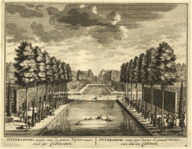 HUA-201779-Gezicht op de grote vijver in de tuin van de buitenplaats Otterspoor aan de Vecht bij Maarsseveen