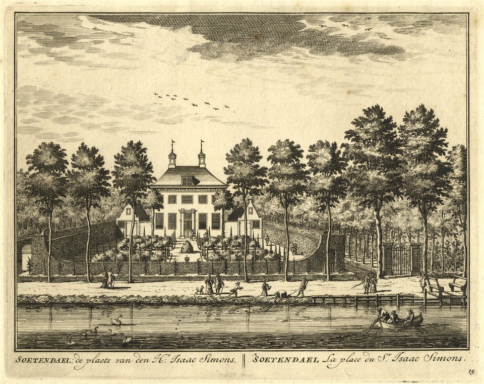 HUA-201956-Gezicht over de Vecht op de buitenplaats Soetendaal