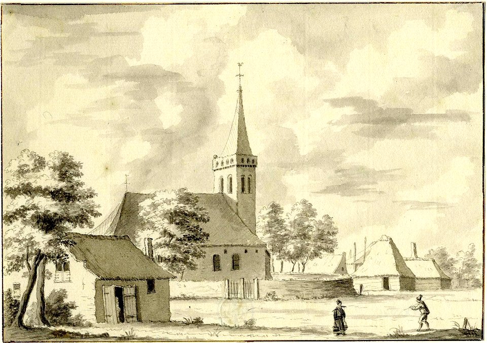 HUA-200540-Gezicht op de Nederlands Hervormde kerk van t Goy
