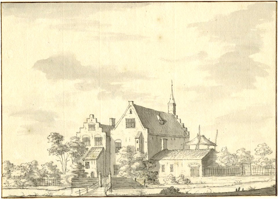 HUA-201226-Gezicht op het kasteel ter Eem bij Eemnes gemeente Baarn 