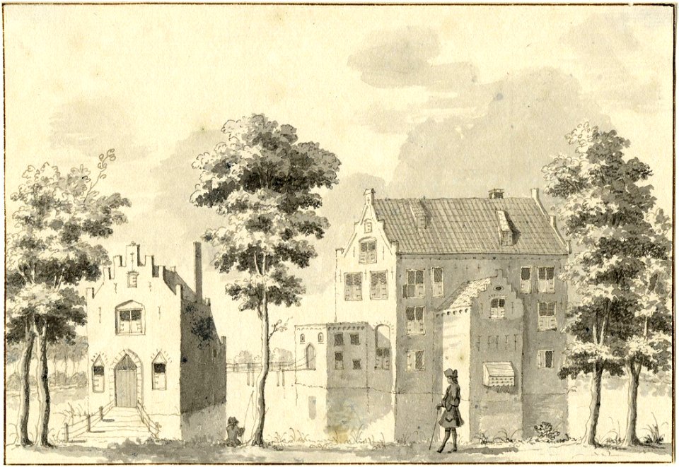 HUA-201270-Gezicht op het kasteel Groenewoude bij Woudenberg uit het oosten