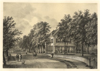 HUA-201643-Gezicht vanaf de Utrechtseweg te Zeist op het huis Ma Retraite