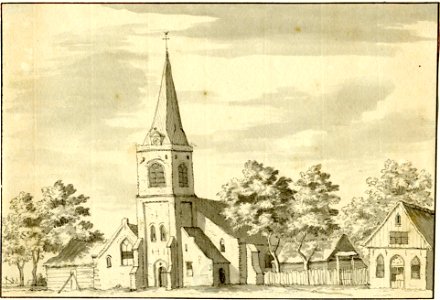 HUA-200589-Gezicht op de Nederlands Hervormde kerk te Jutphaas