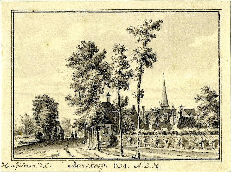 HUA-200427-Gezicht op het dorp Benschop