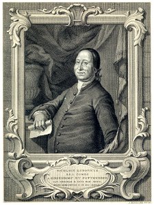 HUA-202219-Portret van Nicolai Ludwig graaf von Zinzendorf en Pottendorf Dresden 26 mei 1700 Hernhut 9 mei 1670 oprichter van de Christelijke kolonie Hernhut waa