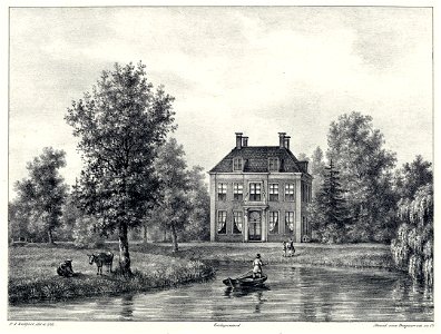 HUA-202230-Gezicht over de Vecht op de voorgevel van het huis Groenhoven te ZuilenNB De gemeente Zuilen behoort sinds 1 januari 1954 tot de gemeente Maarssen