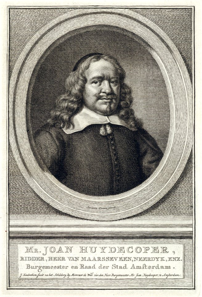 HUA-202381-Portret van Johan Huydecoper geboren 21 februari 1625 overleden 1 december 1704 burgemeester van Amsterdam heer van Maarsseveen eigenaar van de buiten