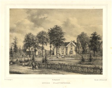 HUA-201756-Gezicht op de voorgevel van het huis Groot Plattenberg Amersfoortseweg 38 te MaarnNB De gemeente Maarn is per 1 januari 2006 opgenomen in de nieuw gev