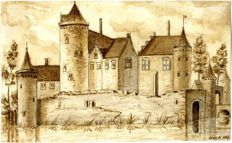 HUA-201998-Gezicht op het kasteel Vreeland bij Vreeland gemeente Loenen 