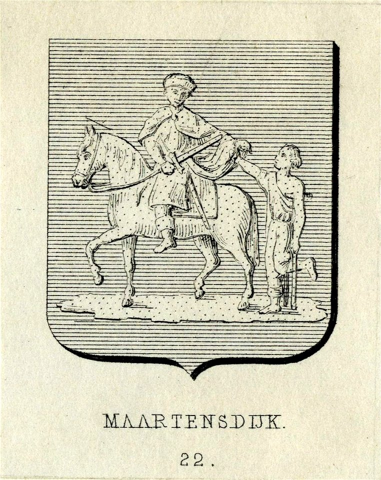 HUA-200738-Afbeelding van het gemeentewapen van Maartensdijk