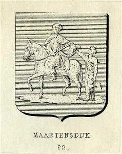 HUA-200738-Afbeelding van het gemeentewapen van Maartensdijk