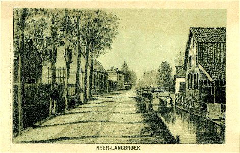 HUA-200757-Gezicht in Nederlangbroek Gemeente Langbroek met rechts de Langbroekerwetering