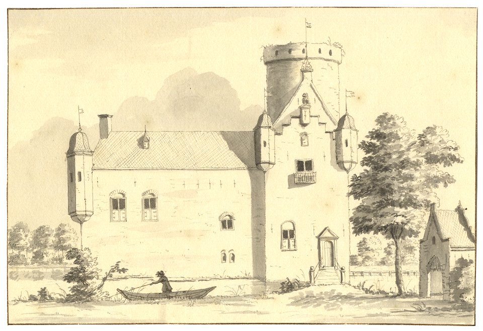 HUA-201912-Gezicht op het kasteel Sterkenburg te Driebergen uit het westenNB De gemeenten Driebergen en Rijsenburg zijn per 1 mei 1931 samengevoegd tot de gemeen