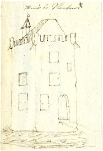 HUA-201975-Gezicht op het kasteel Vleuten te Vleuten gemeente Vleuten De Meern NB De gemeente Vleuten De Meern is per 1 januari 2001 bij de gemeente Utrecht gevo