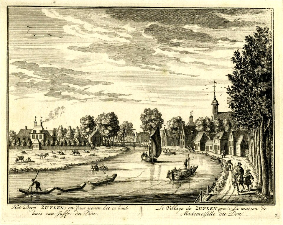 HUA-201012-Gezicht over de Vecht te Zuilen uit het zuidoosten