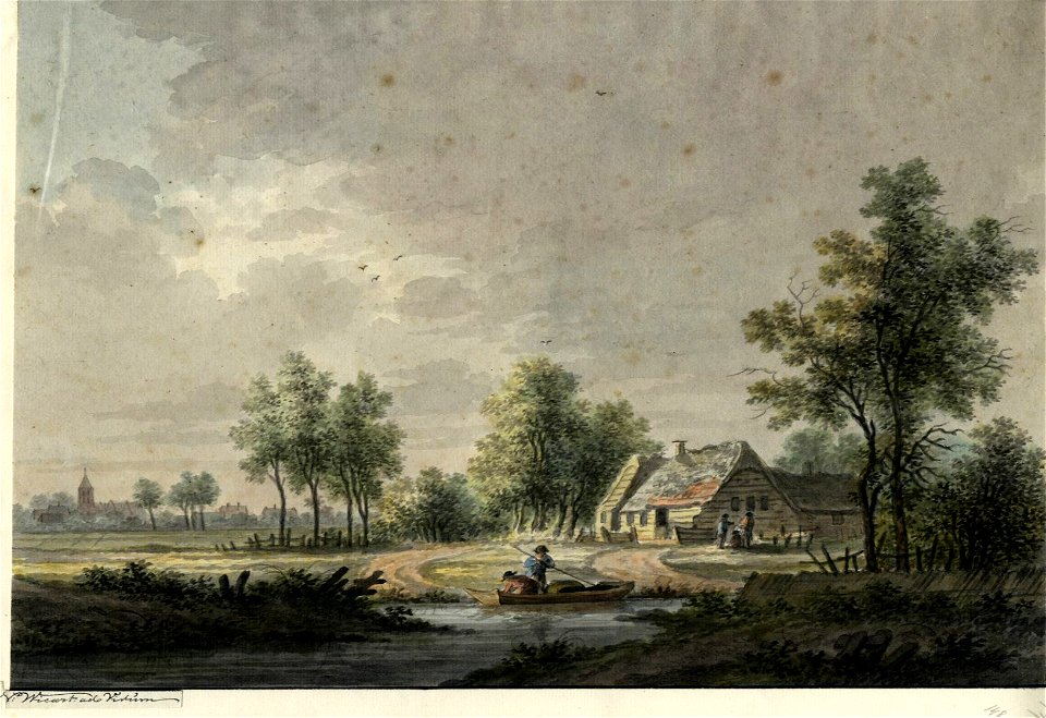 HUA-206173-Gezicht op het landschap in de omgeving van Jutphaas