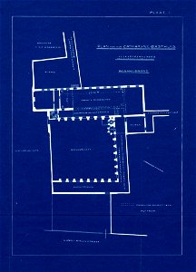 HUA-202629-Plattegrond van het nog bestaande gedeelte van het St Catharijnegasthuis in het voormalige St Catharijneconvent aan de Lange Nieuwstraat te Utrecht