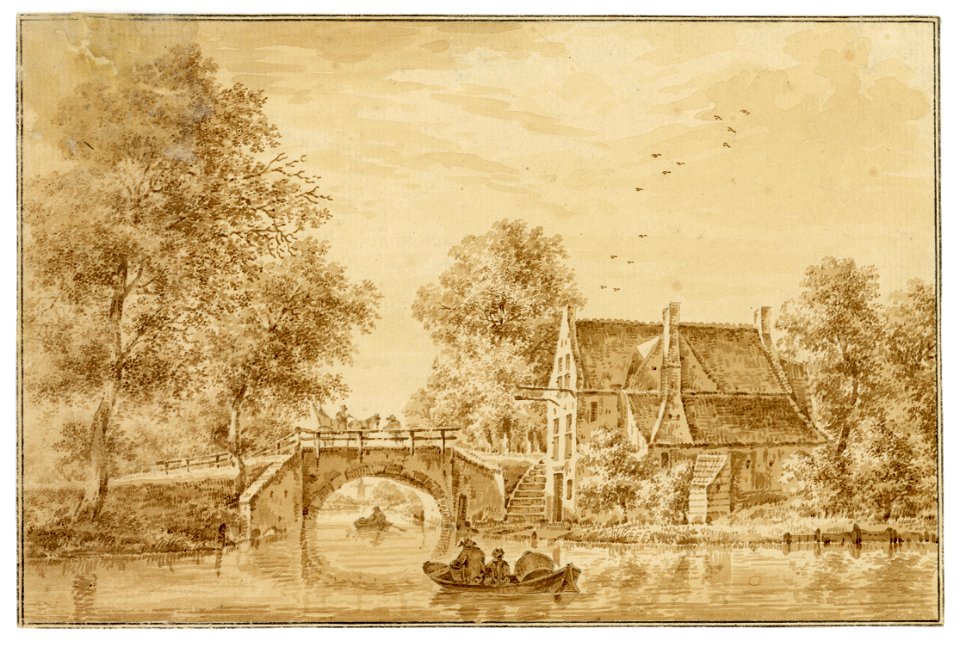HUA-202247-Gezicht op de Geinbrug over de Doorslag te Jutphaas ter hoogte van de uitmonding van de Doorslag in de Hollandsche IJssel