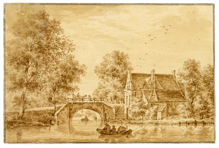 HUA-202247-Gezicht op de Geinbrug over de Doorslag te Jutphaas ter hoogte van de uitmonding van de Doorslag in de Hollandsche IJssel