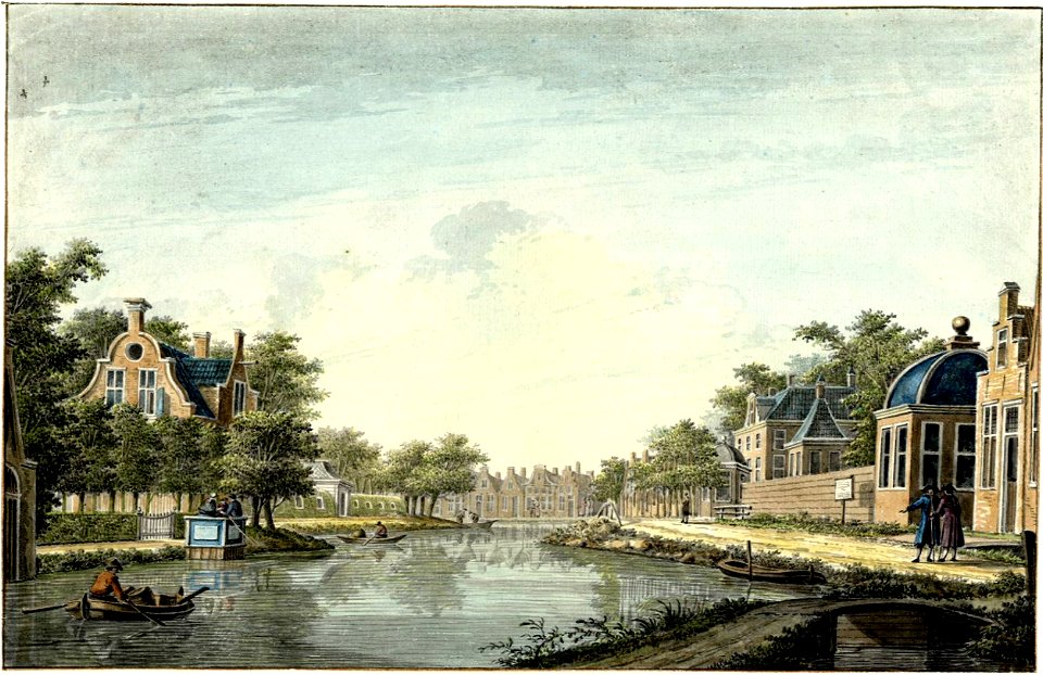 HUA-206208-Gezicht op de Vecht te Maarssen met links de herberg De Hel