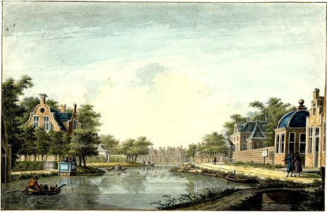 HUA-206208-Gezicht op de Vecht te Maarssen met links de herberg De Hel