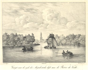 HUA-202397-Gezicht op de Vecht ter hoogte van de Mijndesedijk in de richting van Loenen uit het zuiden