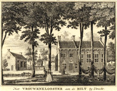 HUA-202010-Gezicht op enkele gebouwen van het voormalige klooster Oostbroek bij De Bilt