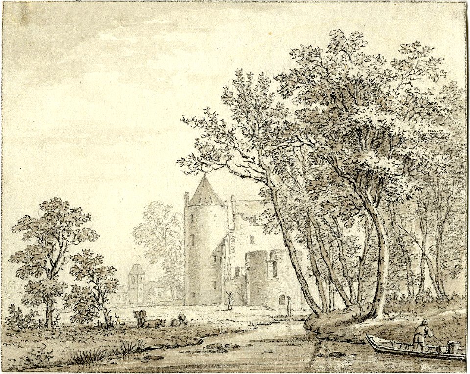 HUA-201313-Gezicht op het kasteel De Haar bij Haarzuilens uit het noordenNB De gemeente Haarzuilens is per 1 januari 1954 opgenomen in de gemeente Vleuten De Mee