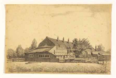 HUA-206605-Gezicht op de achterzijde van een huizenrij aan het Zaagmolenpad te Maartensdijk uit het zuidenNB Dit gedeelte van het Zaagmolenpad is per 1 januari 1