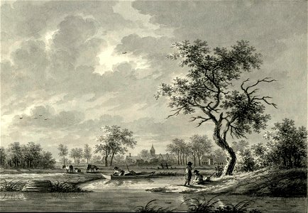 HUA-206174-Gezicht op het landschap in de omgeving van Jutphaas