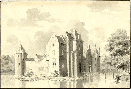 HUA-201174-Gezicht op het kasteel Doorn te Doorn uit het noordoosten