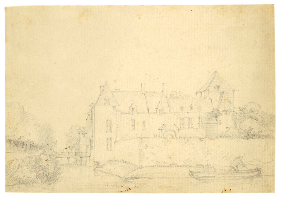 HUA-202105-Gezicht op het kasteel te IJsselstein uit het oosten