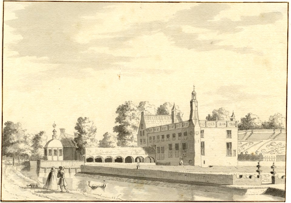 HUA-201417-Gezicht op het huis Heiligenberg bij Leusden