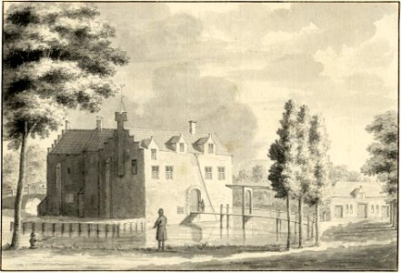 HUA-201826-Gezicht op het kasteel Rijnestein aan de Jutphasewetering bij Jutphaas uit het zuidwestenNB De gemeenten Jutphaas en Vreeswijk zijn per 1 juli 1971 sa