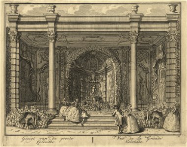 HUA-201622-Gezicht op de Grote Colonnade in de tuin van de buitenplaats Ter Meer te Maarssen