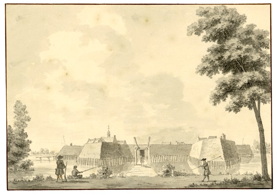 HUA-202241-Gezicht op de schans bij Nieuwersluis