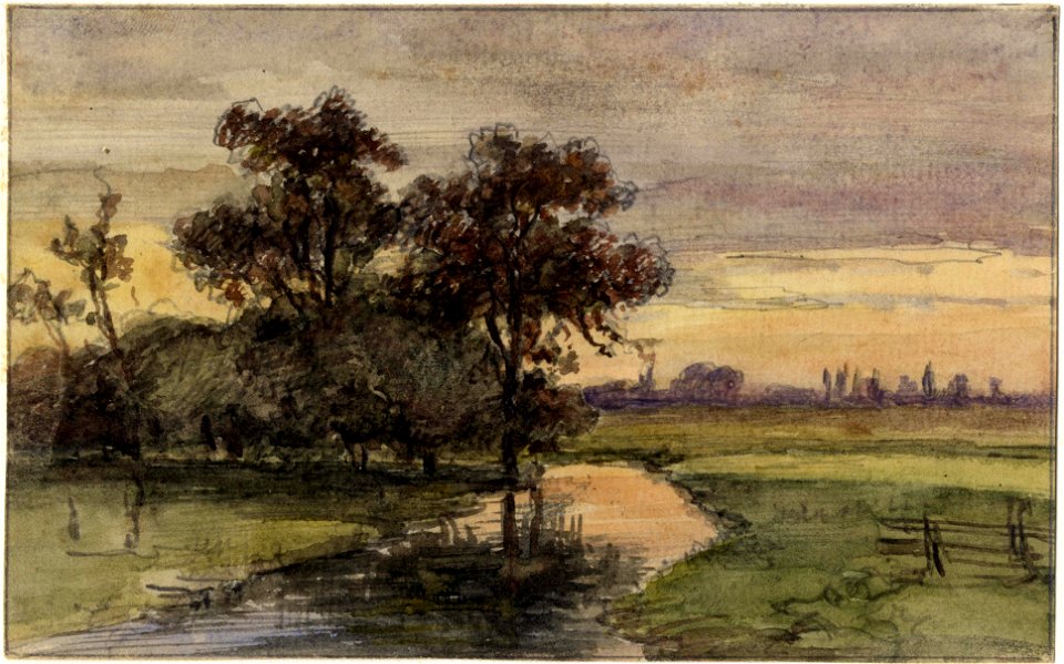 HUA-202776-Gezicht op het landschap nabij Fort Vossegat te Utrecht