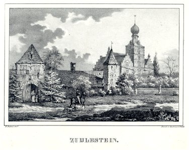 HUA-202193-Gezicht op het kasteel Zuilenstein bij Amerongen met op de voorgrond het poortgebouw uit het zuiden